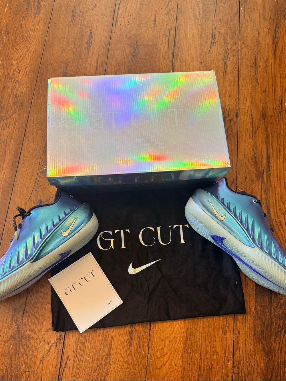 Nike GT Cut Men’s Football Cleats — Iridescent Blue